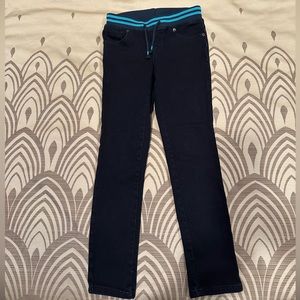 Cat & Jack Girls Jeans - color:dark blue denim- size:10